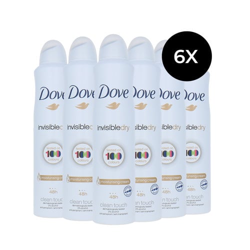 Dove Invisibledry Deodorant Spray - 6 x 250 ml
