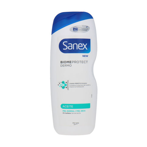 Sanex Biome Protect Dermo Oil Douchegel - 600 ml (Für Normale bis trockene Haut)
