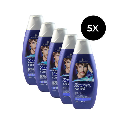 Schwarzkopf Shampoo For Men - 5 x 400 ml