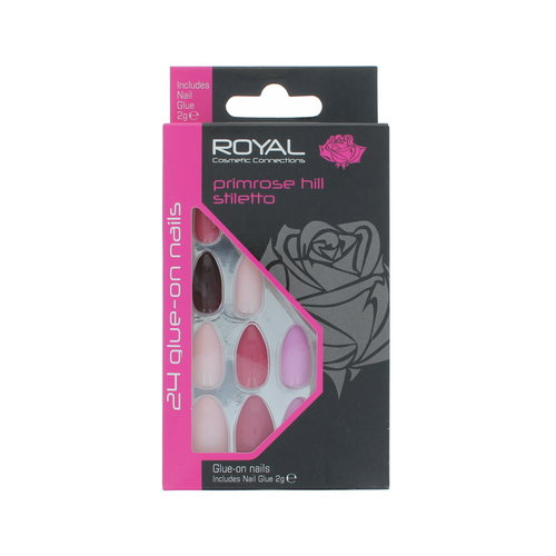 Royal 24 Stiletto Glue-On Nails - Primrose Hill Royal 24 Stiletto Glue-On Nails - Primrose Hill