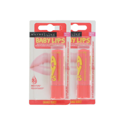 Maybelline Baby Lip Lip-Balm - Orange Burst (2 Stück)