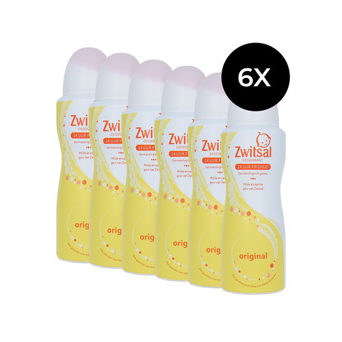 Zwitsal Deodorant Spray Original - 6 x 100 ml