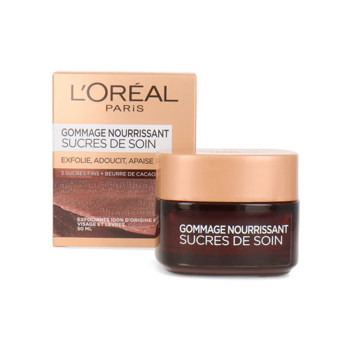 L'Oréal Nourishing Sugar Scrub Exfoliates, Softens, Soothes - 50 ml (Französischer Text)