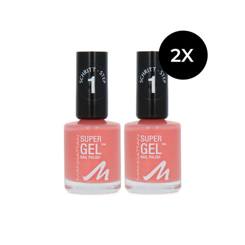 Manhattan Super Gel Nagellack - 145 Coral Island (Satz von 2 Stück)