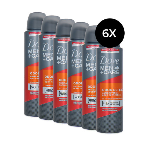 Dove Men + Care Odor Defence Deodorant Spray - 150 ml (6er Set)