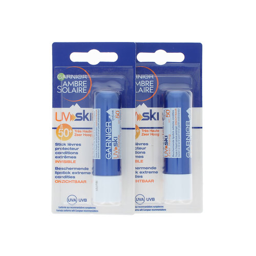 Garnier UV SKI SPF 50+ Lip-Balm - 5 ml (Satz von 2 Stück)