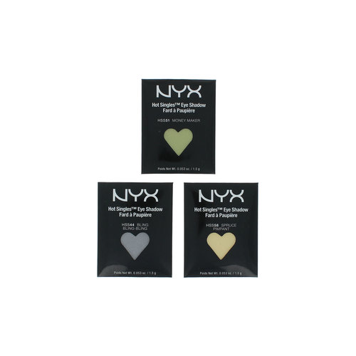 NYX Hot Singles Refill Set A Lidschatten (3er Set)