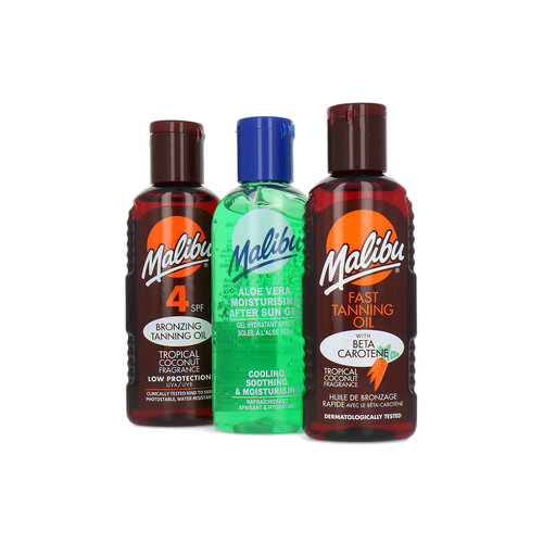 Malibu Travel Pack Tanning Oil-After Sun Gel - 3 x 100 ml