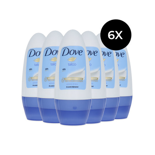 Dove Moisurising Roll-on Deodorant Talco - 6 x 50 ml