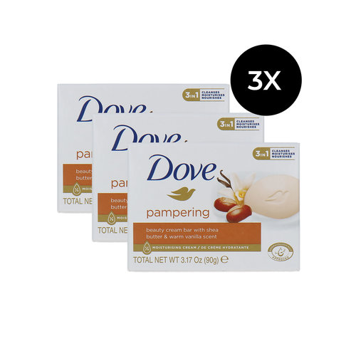 Dove Beauty Cream Bar Pampering - 90 gram (3er Set)