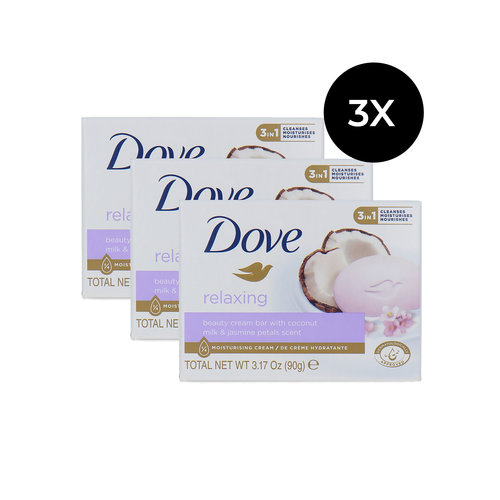 Dove Beauty Cream Bar Relaxing - 90 gram (3er Set)