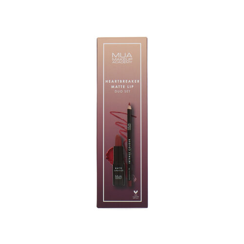 MUA Matte Lip Duo Set - Heartbreaker