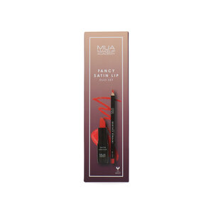 MUA Satin Lip Duo Set - Fancy Satin Lip Duo Set - Fancy