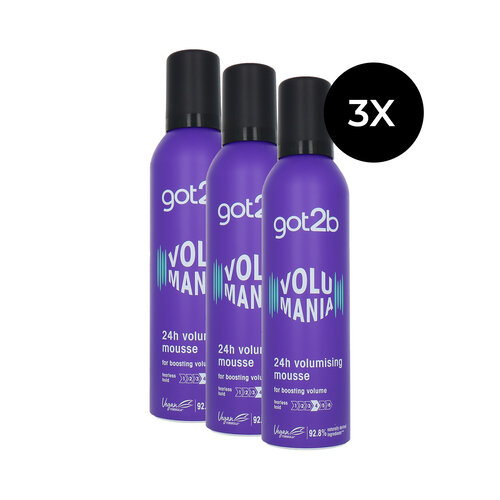 Schwarzkopf Got2b Volumaniac Volumising Mousse - 3 x 250 ml