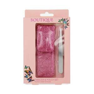 Boutique Slanted tweezer With Pouch