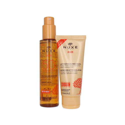 Nuxe Sun Tanning Sun Oil SPF 50 + After Sun Lotion - 150 ml - 100 ml