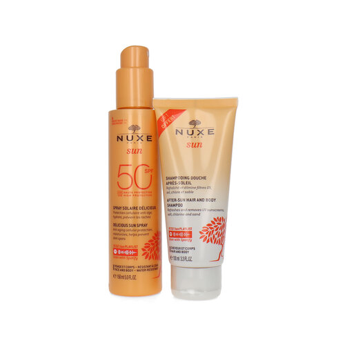 Nuxe Sun Delicious Sun Spray SPF 50 + After-Sun Hair And Body Shampoo - 150 ml - 100 ml