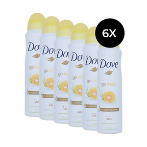 Go Fresh Deodorant Spray Grapefruit & Lemongrass Scent - 6 x 150 ml