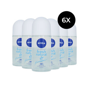 Fresh Natural Deo Roller - 6 x 50 ml