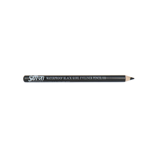 Saffron Black Kohl Waterproof Eyeliner Pencil - 111 Black