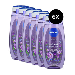 Miracle Garden Shower Gel Violets & Peonies - 6 x 250 ml