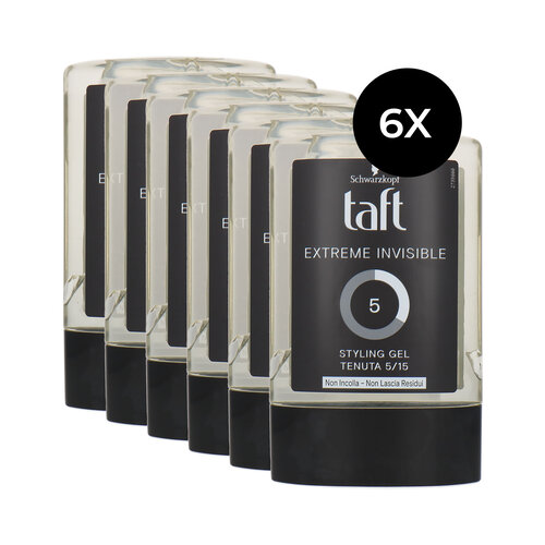 Schwarzkopf Taft Extreme Invisible Styling Gel 5/15 - 6 x 300 ml