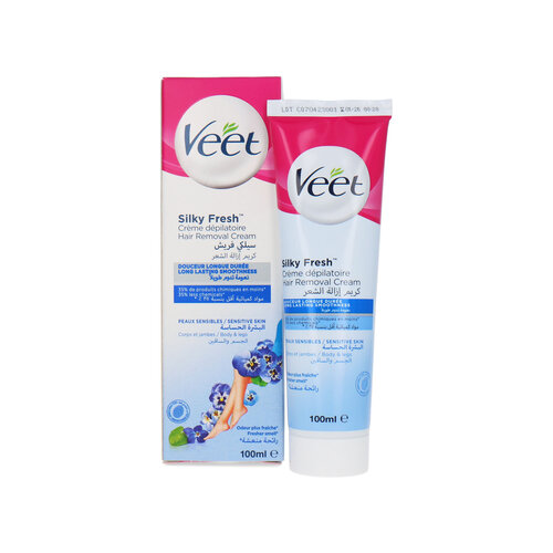 Veet Silky Fresh Hair Removeal Cream - 100 ml (Für empfindliche Haut)