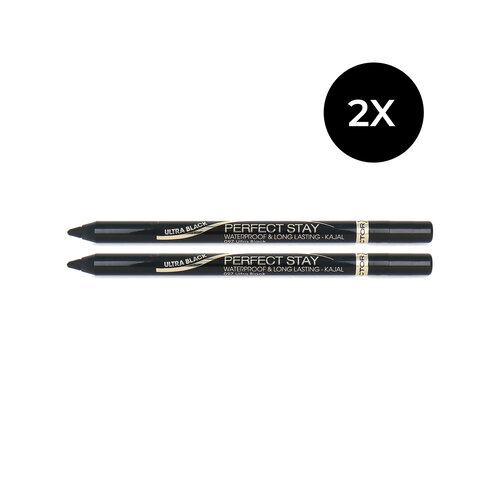 Max Factor Perfect Stay Kajal Eyepencil Duo - ultra black