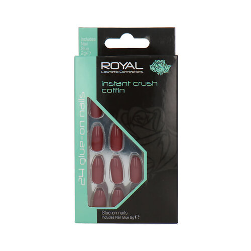 Royal 24 Coffin Glue-on Nails