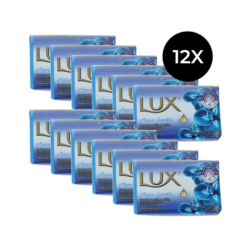 LUX Aqua Sparkle Bar Soap - 12 x 80 g