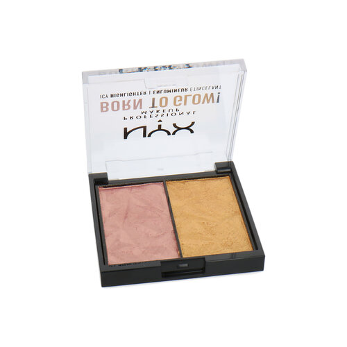 NYX Born To Glow Icy Highlighter - Rock Candy & Golden Cuffs
