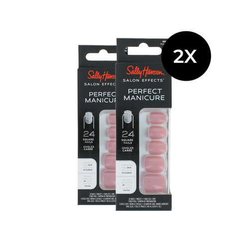 Sally Hansen Perfect Manicure 24 Square Nails - Pink clay (2 Stück)