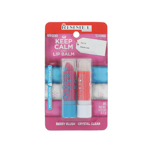 Keep Clam and Lip Balm Duo 2 x 3,7 g - Berry Blush-Crystal Clear