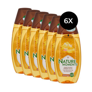 Nature Moments Honey Elixir & Barbary Fig Oil Shampoo - 6 x 250 ml