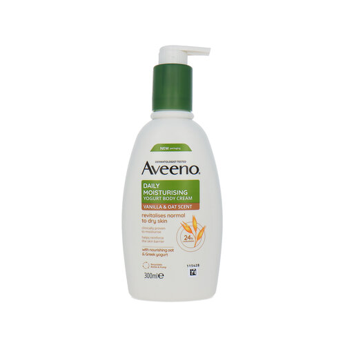 Aveeno Daily Moisturising Yogurt Body Cream - Vanilla & Oat Scent - 300 ml