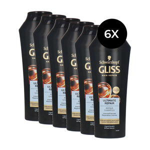 Gliss Kur Hair Repair Ultimate Repair Shampoo - 6 x 250 ml