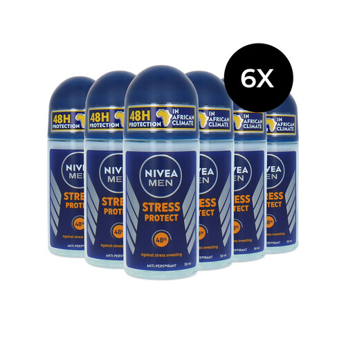 Nivea Men Stress Protect Roll'On Deo - 6 x 50 ml