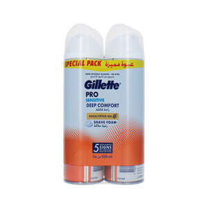 Pro Sensitive Deep Comfort Shave Foam - 2 x 250 ml