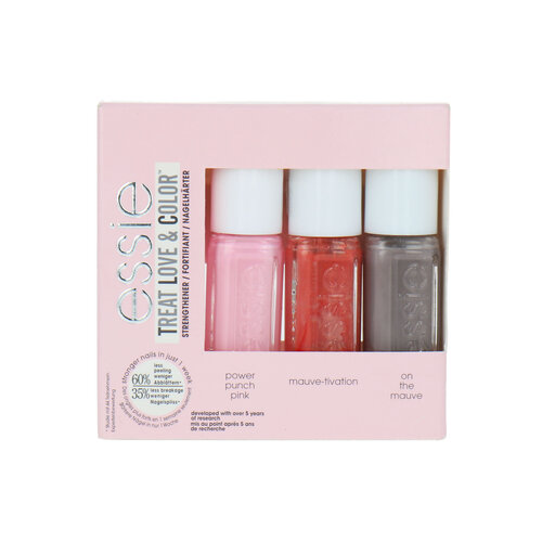 Essie Treat Love & Color Strengthener Geschenkset - 3 x 5 ml