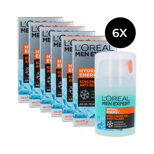 L'Oréal Hydra Energy Cooling Gel - 6 x 50 ml