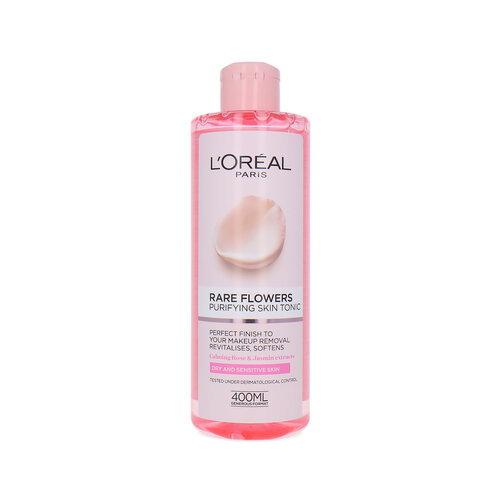 L'Oréal Rare Flowers Purifying Skin Tonic - 400 ml (Für trockene und empfindliche Haut)