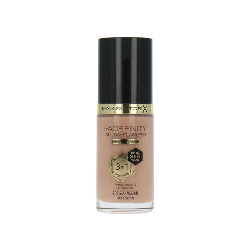 Max Factor Facefinity All Day Flawless 3 in 1 30H Airbrush Finish Foundation - N75 Golden