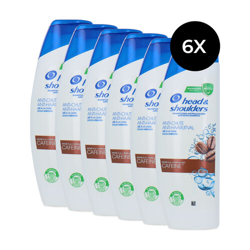 Head & Shoulders Cafeïne Anti-Hair Loss Shampoo - 6 x 285 ml