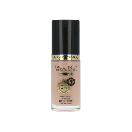 Max Factor Facefinity All Day Flawless 3 in 1 30H Airbrush Finish Foundation - C40 Light Ivory