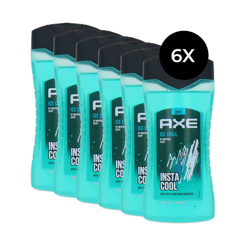Axe 3in1 Shower Gel Ice Chill - 6 x 250 ml Axe 3in1 Shower Gel Ice Chill - 6 x 250 ml