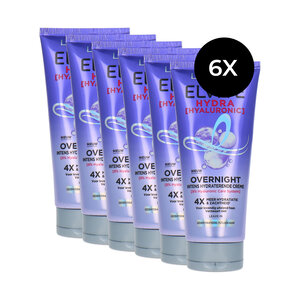 Elvive Hydra Hyaluronic Overnight Cream - 6 x 200 ml