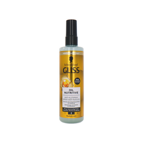 Schwarzkopf Gliss Oil Nutritive Anti-Tangle Spray - 200 ml Schwarzkopf Gliss Oil Nutritive Anti-Tangle Spray - 200 ml