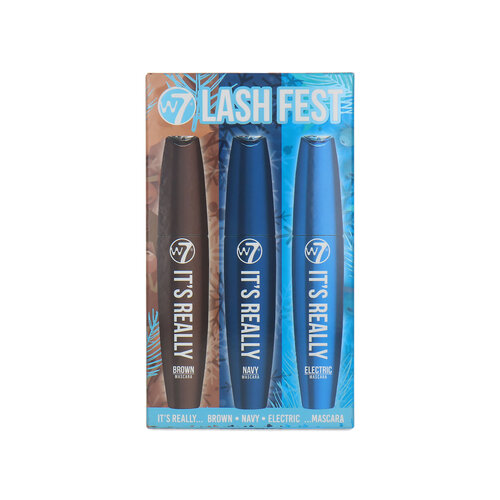 W7 Lash Fest Mascara Geschenkset - brown-navy-electric W7 Lash Fest Mascara Geschenkset - brown-navy-electric