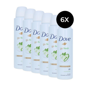 Dove Go Fresh Deodorant Spray Cucumber Scent - 6 x 150 ml Go Fresh Deodorant Spray Cucumber Scent - 6 x 150 ml