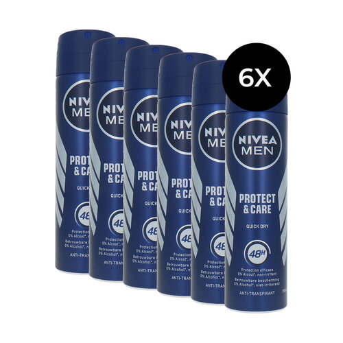 Nivea Men Protect & Care Deodorant Spray - 6 x 150 ml Nivea Men Protect & Care Deodorant Spray - 6 x 150 ml